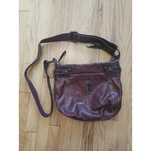 Fossil Handbags - Fossil Cognac Brown Crossbody Purse Leather Vintage 90s  Medium  Boho Festival